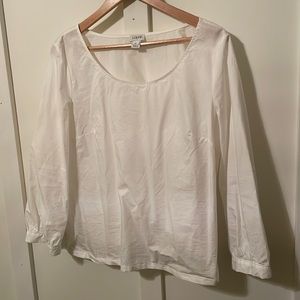NWOT J. Crew Poplin Blouse